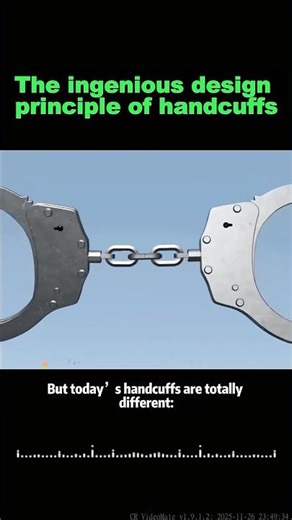 The ingenious design principle of handcuffs #knowledge #shortvideo #usa🇺🇸