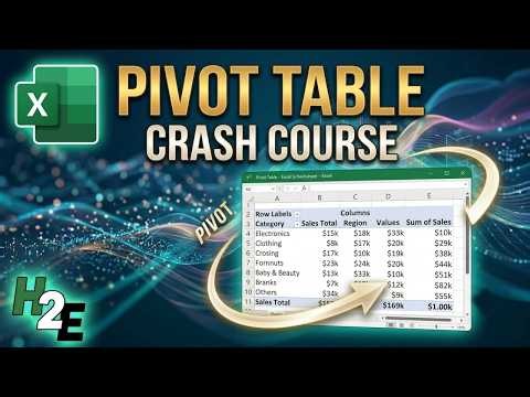 Pivot Table Crash Course: Go From Beginner to Advanced