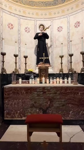 The National Shrine of St. Gerard. Saint Lucy's church in Newark, NJ is the home to the breathtaking St. Gerard's Chapel. Saint Gerard, beloved patron Saint of mothers and those falsely accused, welcomes all who seek comfort, strength, and miracles through his intercession. Come visit The National Shrine of St. Gerard. Saint Gerard Pray For Us #stlucyschurch #stgerard #saints #prayer #catholic | St. Lucy's Church The National Shrine of Saint Gerard