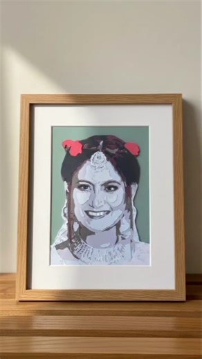 3d papercut portrait.# art #papercraft #portrait