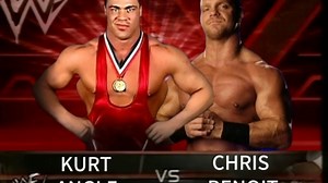 WWF kurt Angle vs. Chris Benoit Insurrextion 2000