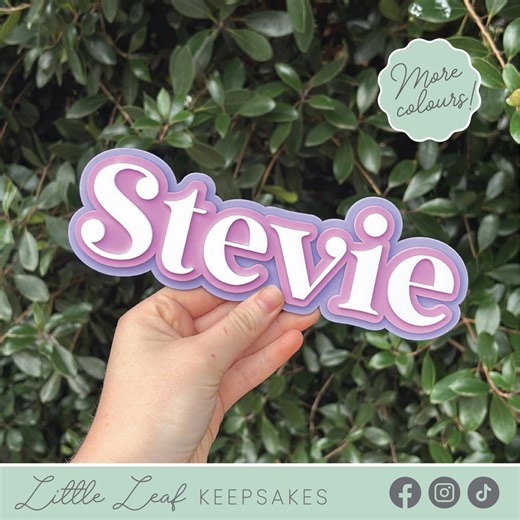 Triple-layered Acrylic Name Sign - Etsy