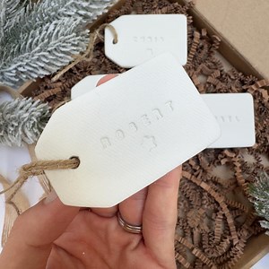 Personalised Christmas Tag Ornament: Christmas Decoration Gift, Santa Sack and Stocking Filler - Etsy