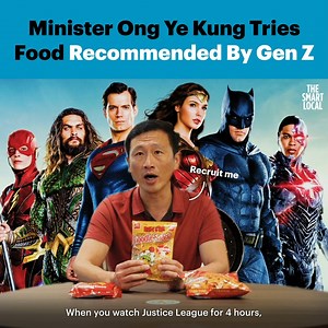 Watch Minister Ong Ye Kung play food show host and review popular Gen-Z food and drinks at the newly launched Canberra Plaza! You can visit the new Canberra Plaza at 133 Canberra View, S750133! | TheSmartLocal.com