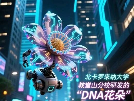 北卡罗来纳大学DNA仿生花朵可随酸碱度开合，实现智能与环保应用