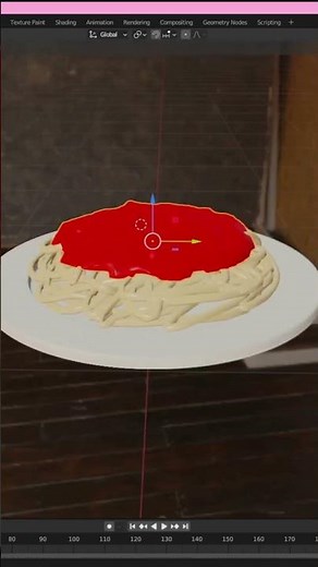 making spaghetti in blender for the sims 4 #shorts #thesims4 #sims4cc #customcontent #blender3d