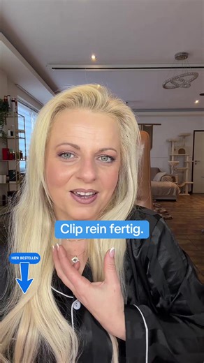 Haarextension clip-in für mehr Länge und Volumen