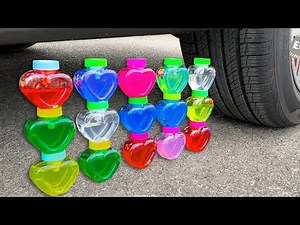 Experiment Car vsToothpaste Eruption with Giant Coca Cola box, Mtn Dew, Monster & Soda | Test Ex