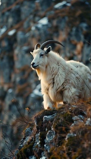 What happens when a Mountain Goat Falls off a cliff? #mountaingoats #naturefacts #wildlifewonders