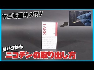 【ヤニカス必見】山下研究室#18 タバコの中にあるニコチンを取り出す【理科実験】