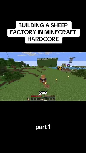 Building a Sheep Factory in Minecraft Hardcore: Part 1