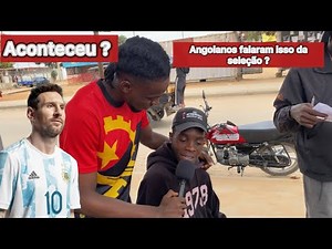 🚨Angolans react to Messi's presence and Angola's game against Argentina 😭