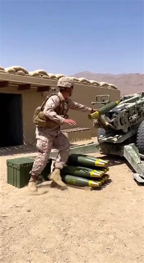 Monkey Triggers Howitzer: Comedy & Chaos! #MilitaryHumor #MonkeyBusiness #DesertLife