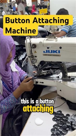 Button Attaching Machine | 2-Hole & 4-Hole Fast Operation 🔥 #shortsvideo