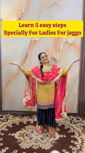 Mini Khurana on Instagram: "Learn 5 easy steps for beginners 🫶🏻💖 #viral #explorepage #minikhuranabhangra #trending #instagram #houseofbhangra #gidhalovers"