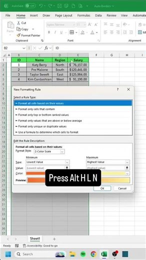 Auto Borders in Excel‼️❤️ #excel #shortfeed #war #iran