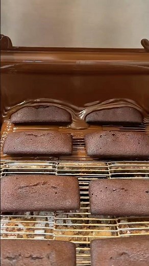 Financier chocolate coated with rich cocoa chocolate 🍫