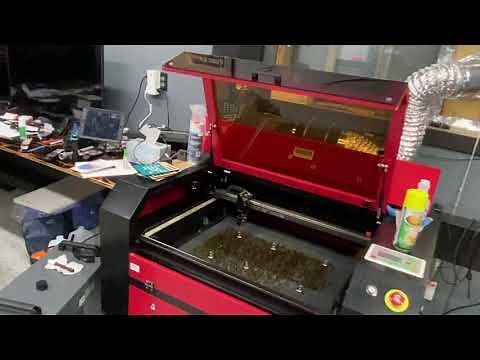 80w OMTech laser out of box setup