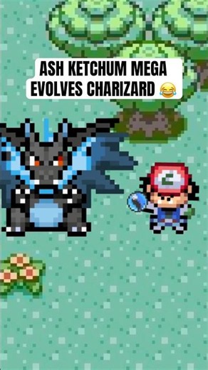 Ash Ketchum Mega evolves Charizard 😂 #pokemon #shorts