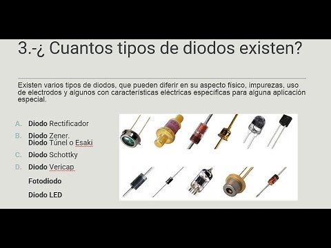 What are the types of diodes and what is their function?