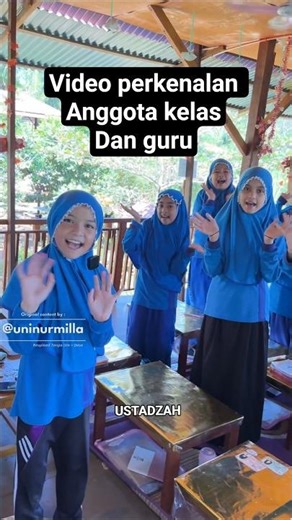 Video perkenalan anggota kelas dan guru