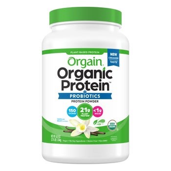 Orgain USDA Organic Plant Protein Powder, Vanilla Bean, 2.74 lbs