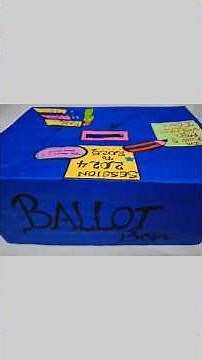 how to make a ballot box for school project.. #recyclingdiy#art #schoolproject... #ballotbox