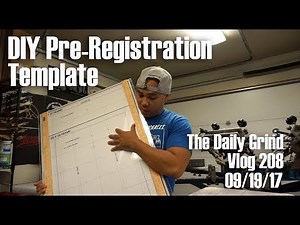 DIY Pre-Registration Template - Screen Printing (Vlog 208)