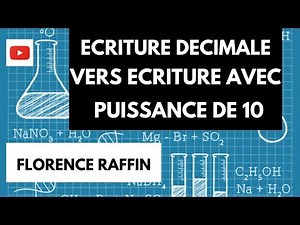 From decimal notation to notation with a power of 10