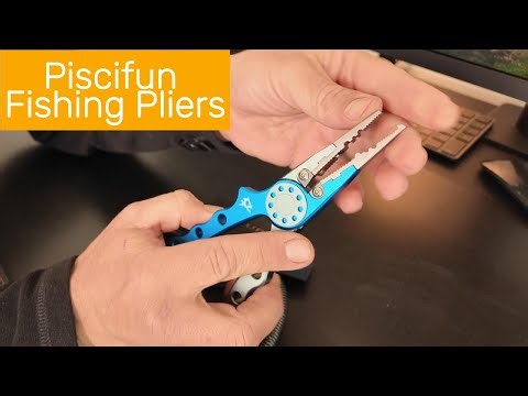 Piscifun Fishing Pliers with Lanyard and Sheath Tour and Review