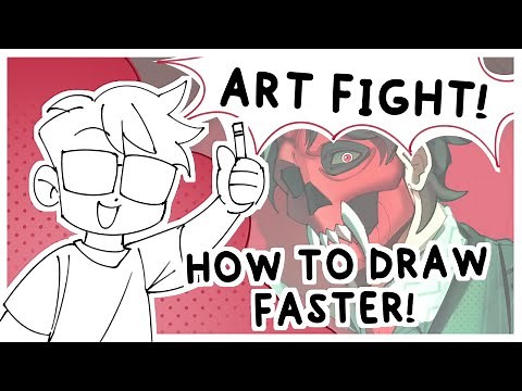 Art Fight! Tips on Drawing Faster!