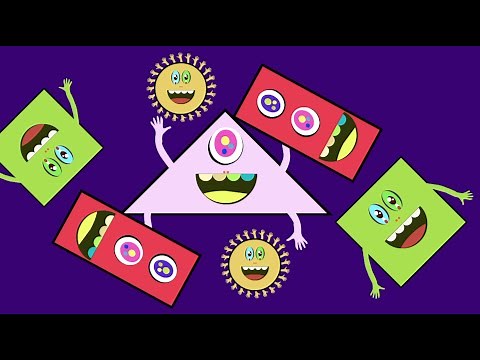 Shapes | Shapes learning for kids | Monster Shapes