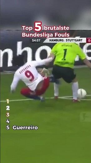 ⚽ Die 5 brutalsten Fouls der Bundesliga – welches ist Platz 1? 😳#bundesliga #fußball