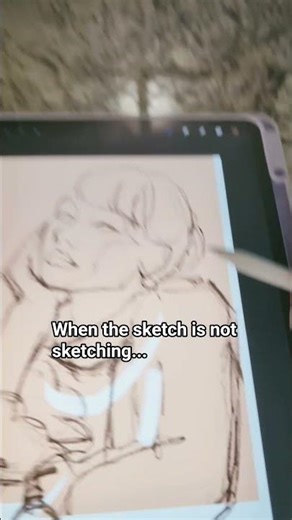 trust the process 🥹 sorry about my broken phone camera #portraitstudy #drawingchallenge #myart