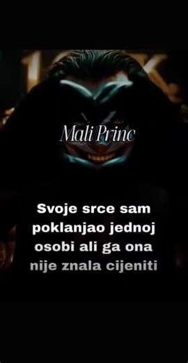 Svoje srce sam polkonijo jednoj osobi ali ga ona nie znala cjeniti