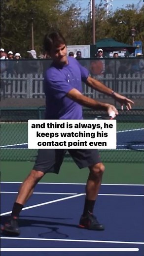 The KEY to Roger Federer's BEAUTIFUL forehand volley (slow motion analysis)!