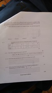 Question 4.1 (Patterns - Stacks of Cubes)Identical cubes are a... | Filo