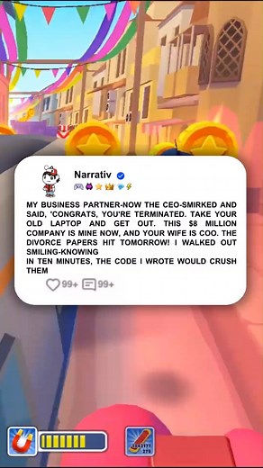 3K views · 59 reactions | My WIFE and PARTNER Betrayed Me for Each Other, But My Secret CODE Crashed Their $8 Million Company #reddit #redditstories #cheating #cheater | Narrativ | Facebook