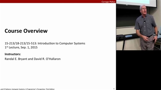 2015 CMU 15-213 CSAPP 深入理解计算机系统 课程视频