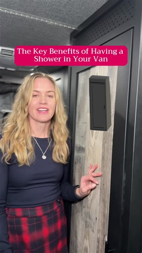 Are van showers really a necessity… or just a luxury? Here’s the truth 👇 Van showers are especially helpful in the winter. Instead of showering in freezing temperatures, you get a warm, comfortable, private space right inside your van. Plus, when you’re not using it, it can double as extra storage. We think a van shower is a necessity, but what do you think? Luxury or essential for your van build? #vanshower #vanbuildout #sprintervanconversion