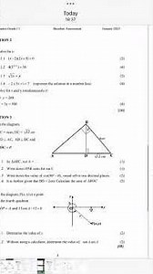 Grade 11 Mathematics Baseline Assessment | Term 1 (2025)