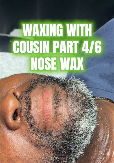 PART 4/6 waxing my cousins face with Turmerika & Basilika hard wax by @ezeecosmetics 🧡💚 Remember, we are only removing the hairs at the very tip of the nose. 🙂 #fyp #wax #esthetician #waxtok #cousin