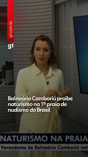 A Prefeitura de Balneário Camboriú, no Litoral Norte de Santa Catarina, informou no final da tarde desta quarta-feira (17) que vai publicar um decreto para revogar o naturismo na Praia do Pinho. O município disse que apresentou nesta quarta a minuta do documento que proíbe o naturismo ou qualquer outra prática semelhante nas praias da cidade. A Praia do Pinho é a primeira praia de naturismo do Brasil. De fácil acesso, o espaço tem cerca de 500 metros de extensão e fica entre as praias de Laranje