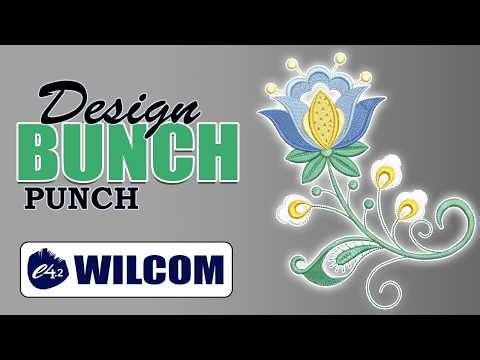 Bunch Design Wilcom E4| Embroidery Digitizing Step by Step #wilcome4 #embroiderydesign
