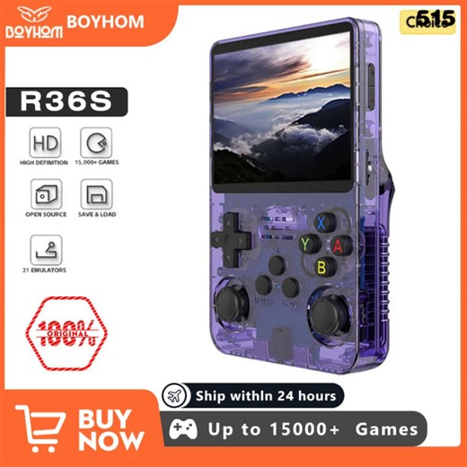 New R36s R Handheld Game Console Linux System 3.5 Inch IPS Screen Portable Pocket Video Player 64GB 128GB Games Kid Gift-152c4c8b | Lazada PH