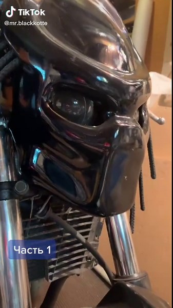 Close-Up of Motorcycle Front Features in Workshop