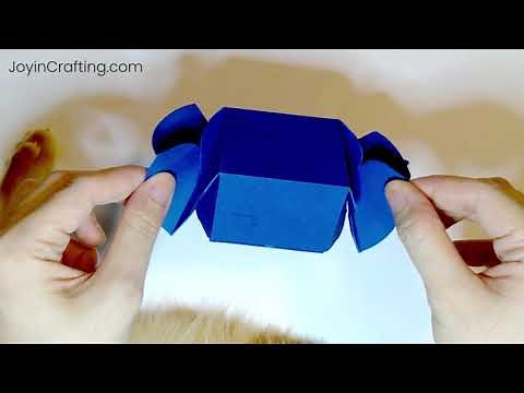 How to fold candy box template | FREE! Silhouette Cameo Cut File