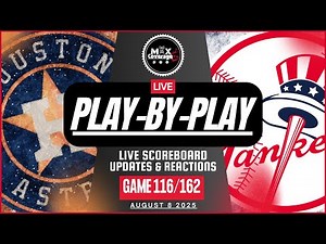 🔴LIVE Houston Astros vs New York Yankees - Play-By-Play & Reactions (8/8/25)
