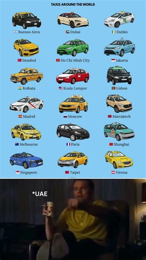 🌎 Taxis Around the World 🚕 | Fun Facts & Unique Designs #shortsfeed