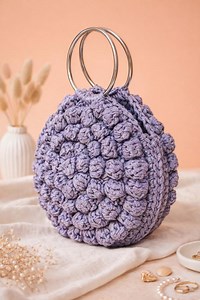 Crochet Macaroon Bag Pattern | DIY Bubble Stitch Circle Bag (video Tutorial) - Etsy Canada